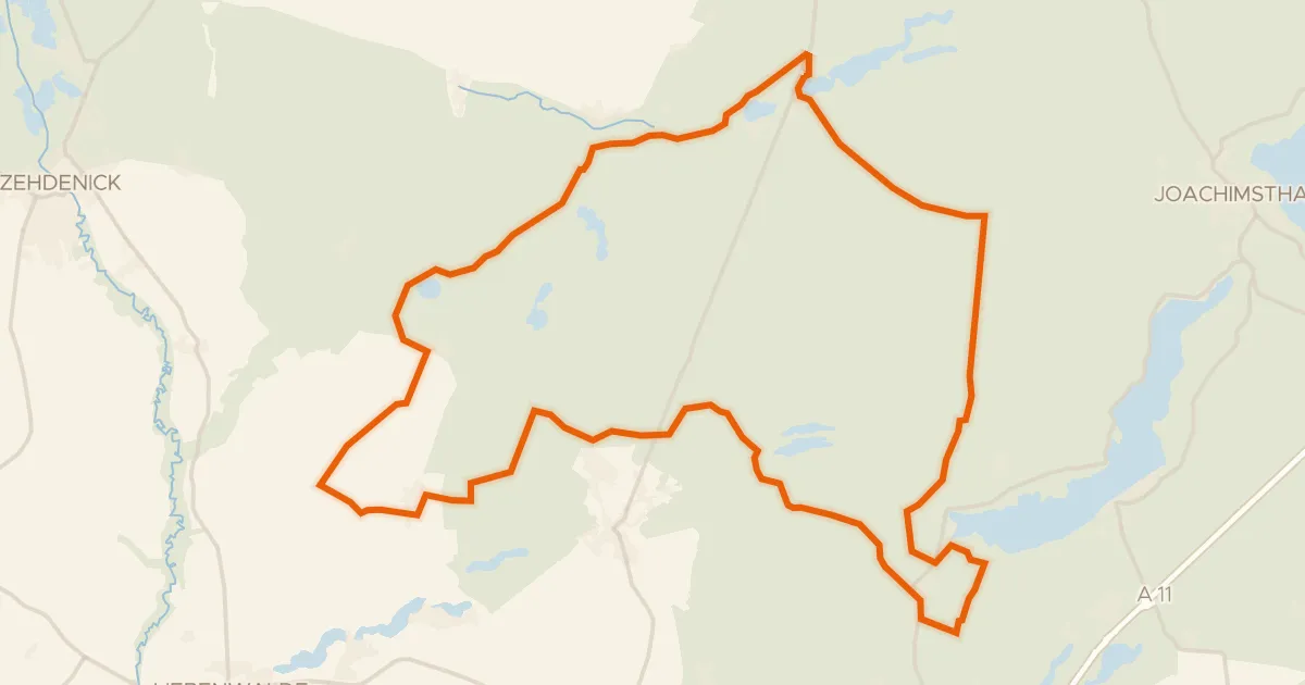 Kaart van de fietsroute Rondje Rarangseen en Schnelle Havel