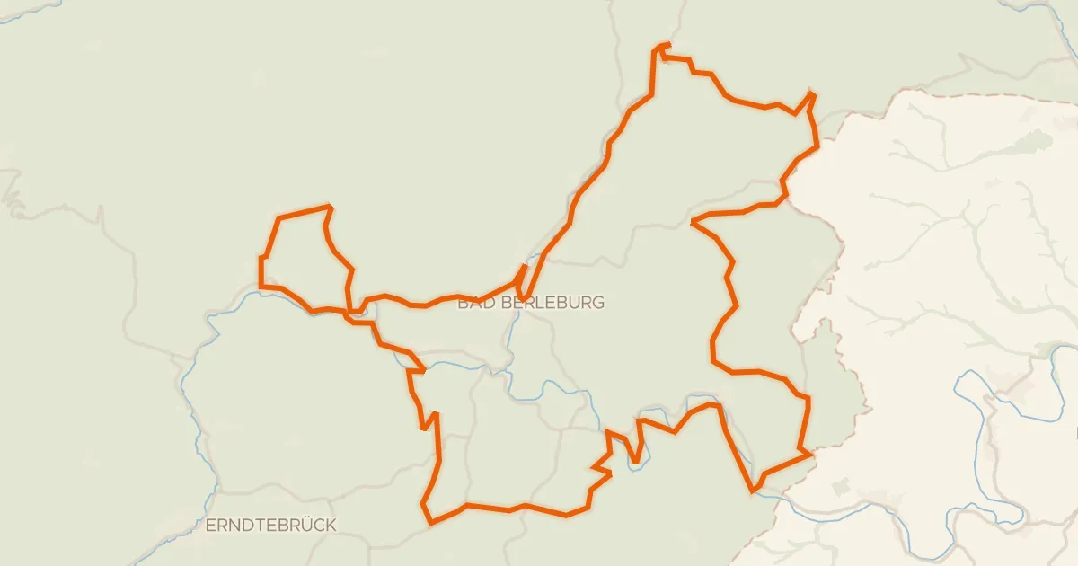 Kaart van de fietsroute Die Holzmacherin