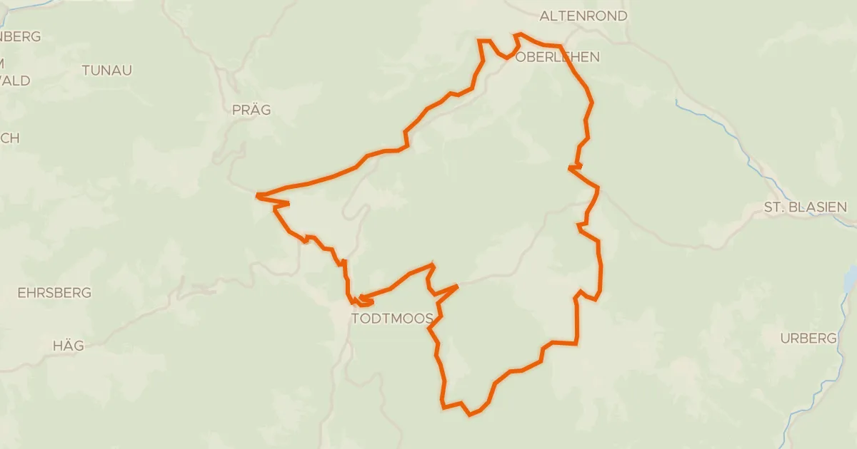 Kaart van de fietsroute RouteWT 11 - Die Sportliche