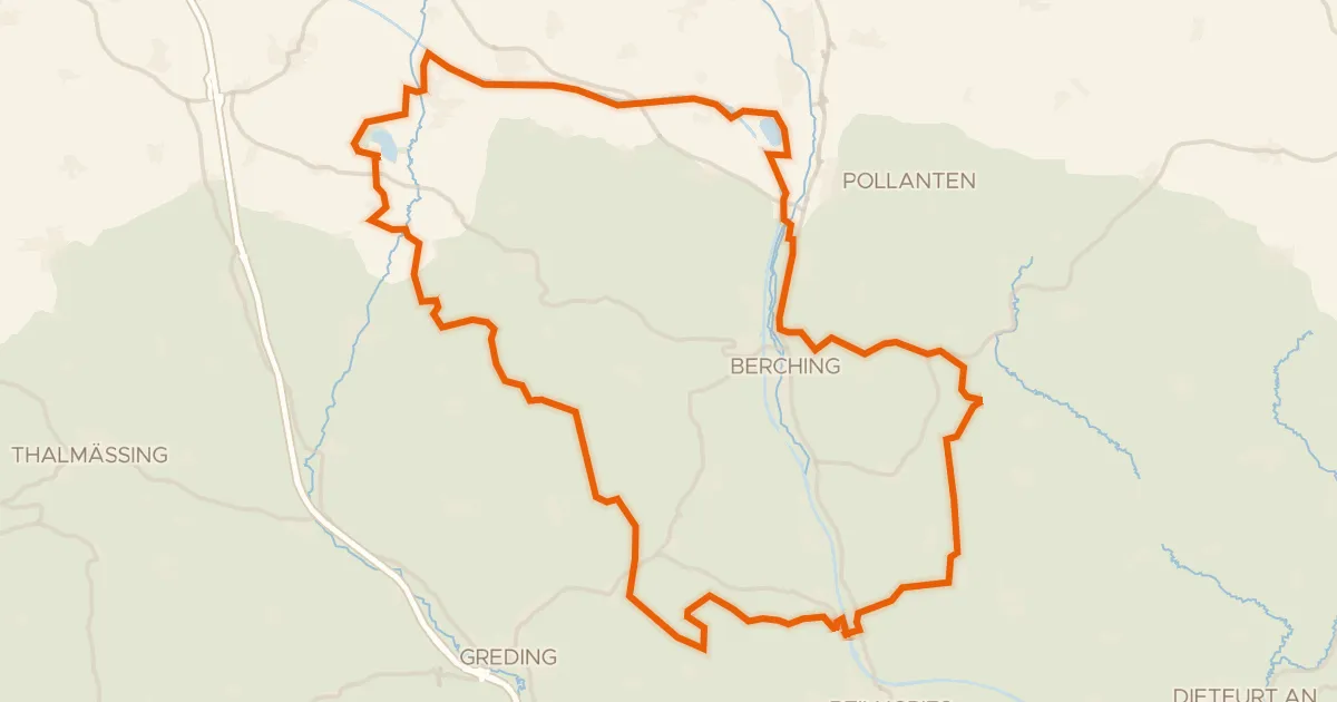 Map of the cycling route Rondje Vogelfreistätte Kauerlacher Weiher en Sulz