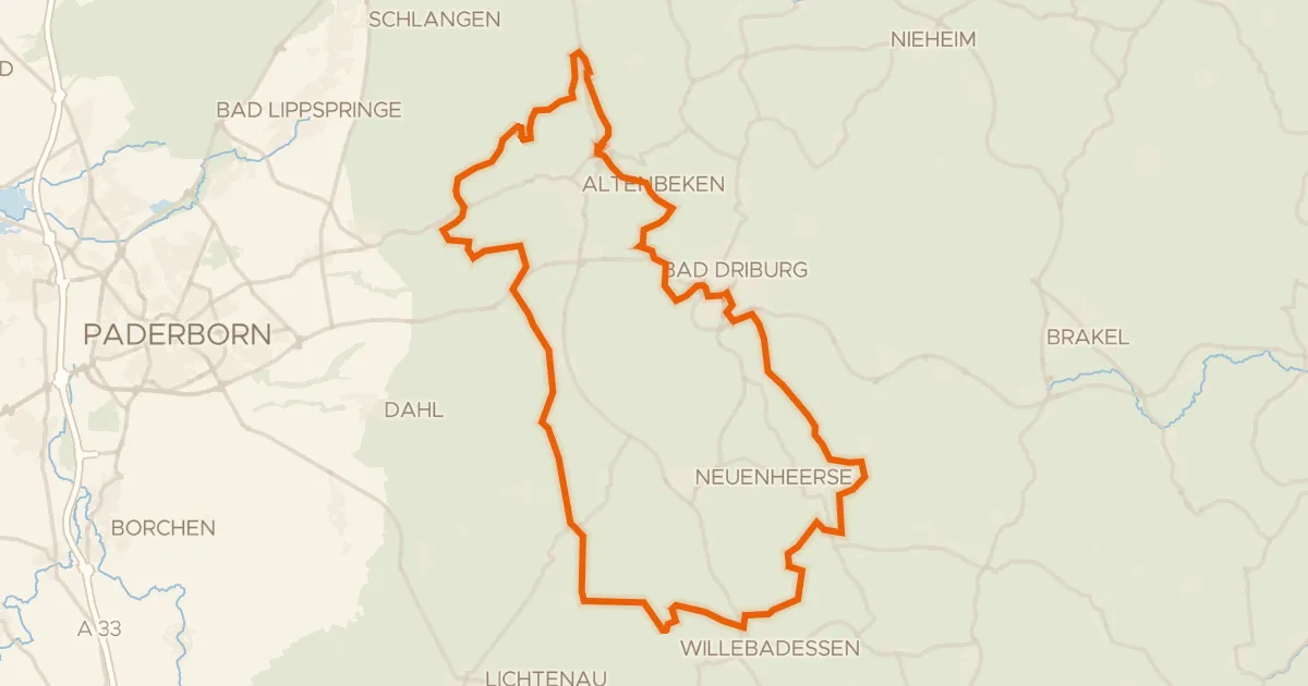 Kaart van de fietsroute Rondje Untermühle en Kaiser-Karls-Turm