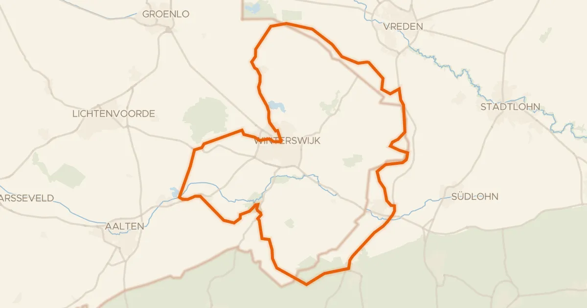 Map of the cycling route Rondje De Meenkmolen en Bekendelle