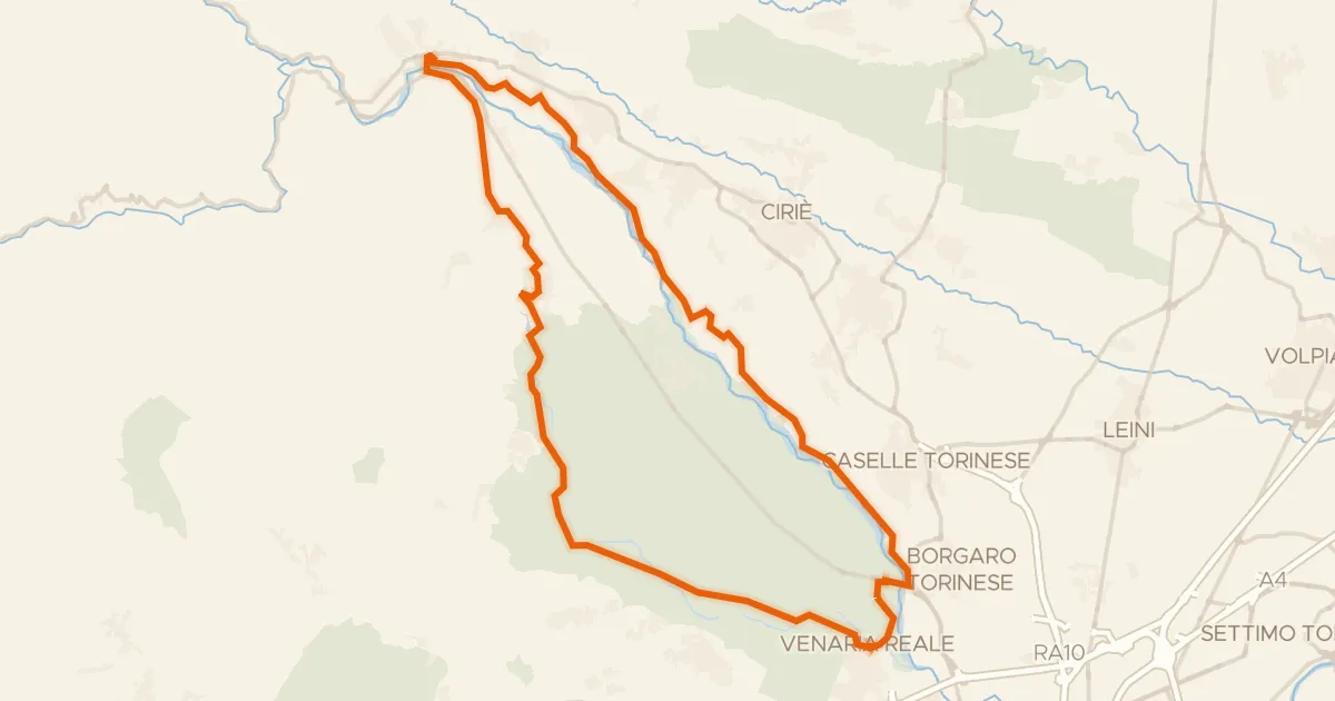 Map of the cycling route StouRing