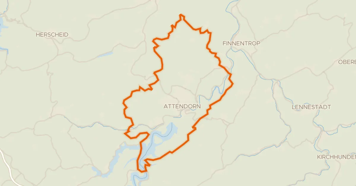 Map of the cycling route Rondje Gilberginsel en Heinrich-Bernhard-Höhle