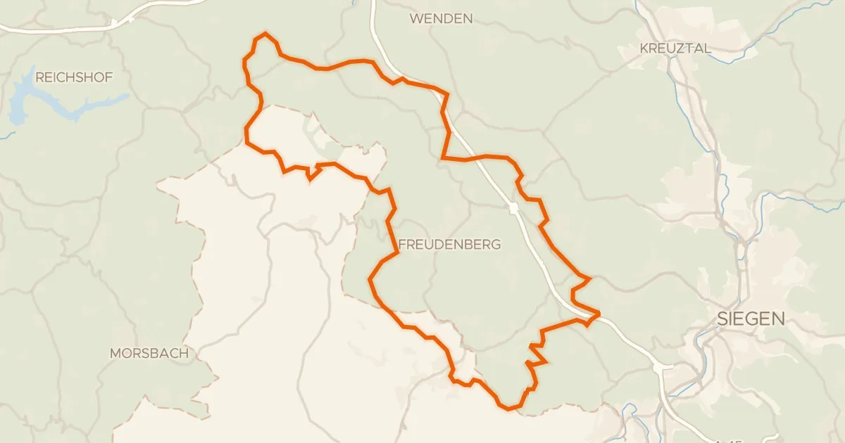 Map of the cycling route Rondje Uebachtal en Plittersche