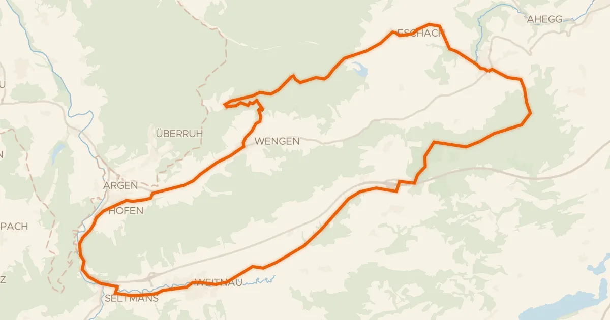 Map of the cycling route 6 - Sonneck-Runde