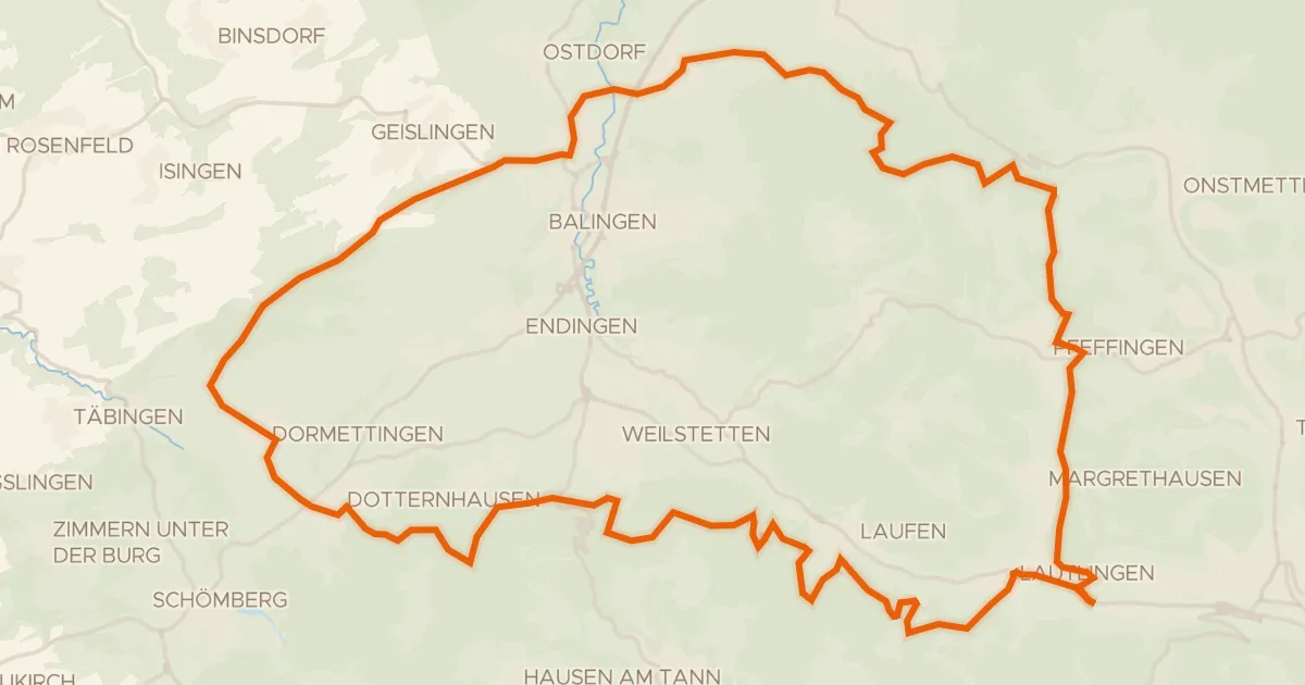 Kaart van de fietsroute Rondje Burg Altentierberg en Burg Hausen