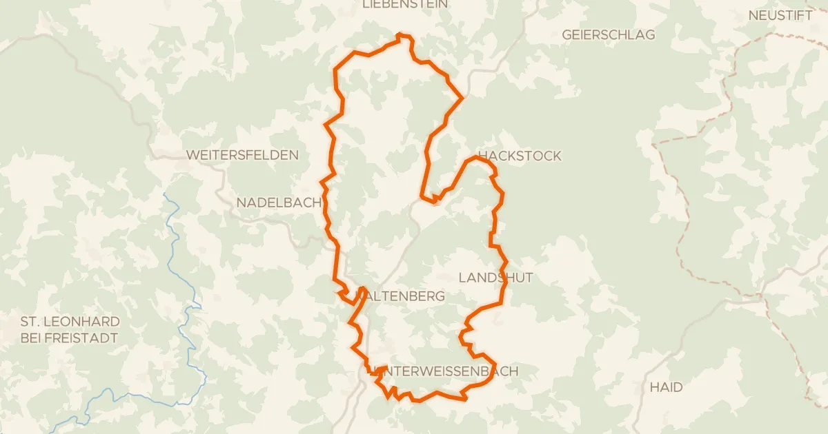 Map of the cycling route Fernblick-Radroute Nr. 953