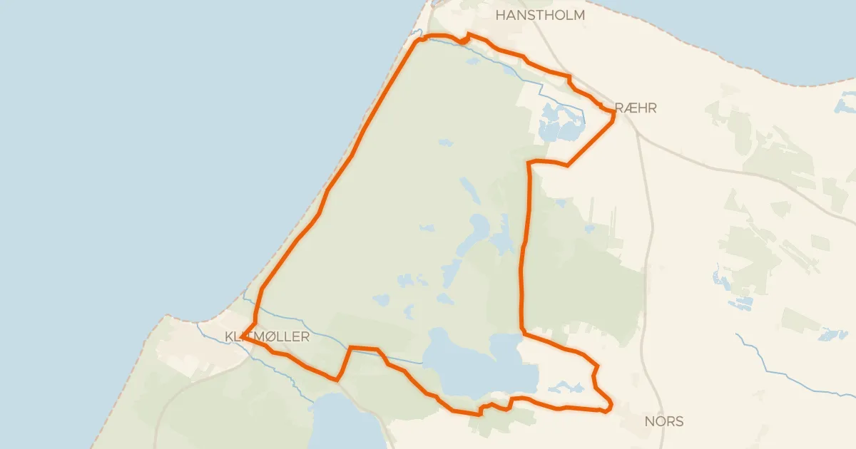 Kaart van de fietsroute Reservatruten