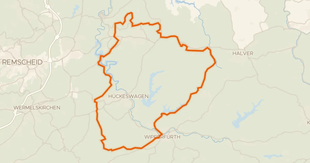 Map of the cycling route Rondje Dörpetal und Seitentäler en Feldbachtal