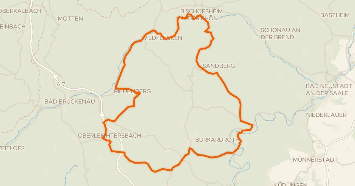Kaart van de fietsroute Rondje Osterburg en Schloss Aschach