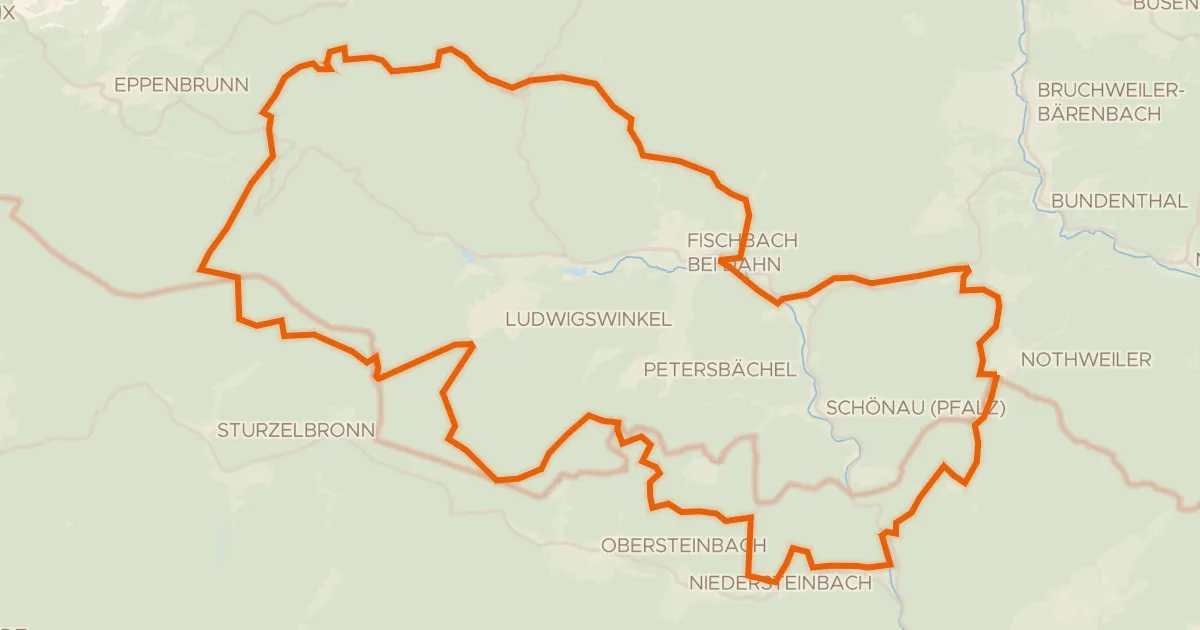 Kaart van de fietsroute Rondje Château de Fleckenstein en Grand-Wasigenstein