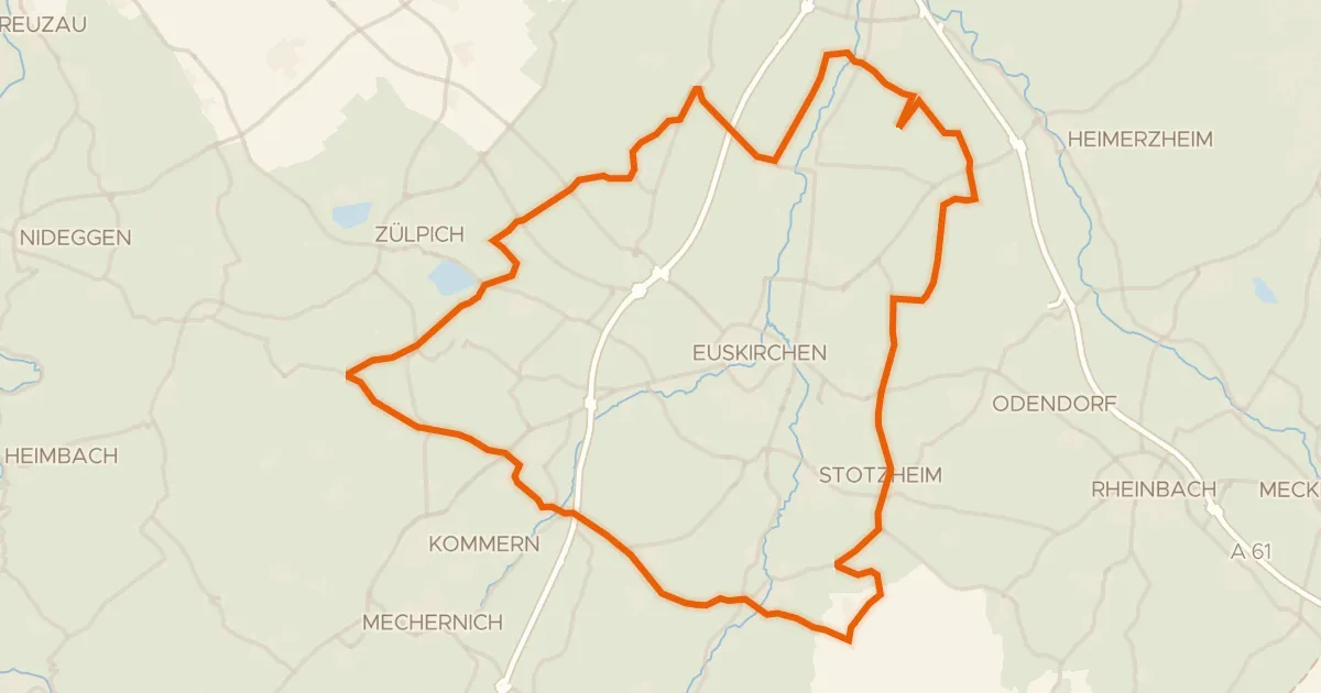Map of the cycling route Rondje Burg Zievel en Kalkarer Moor / Tongrube Toni