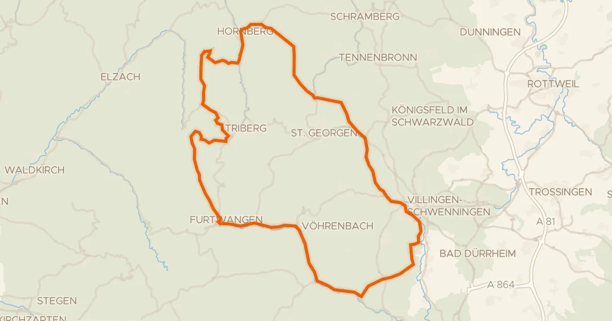 Kaart van de fietsroute Rondje Ruine Zindelstein en Rohrhardsberg - Obere Elz
