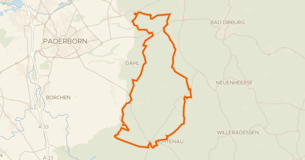 Kaart van de fietsroute Rondje Eselsbett und Schwarzes Bruch en Sauertal