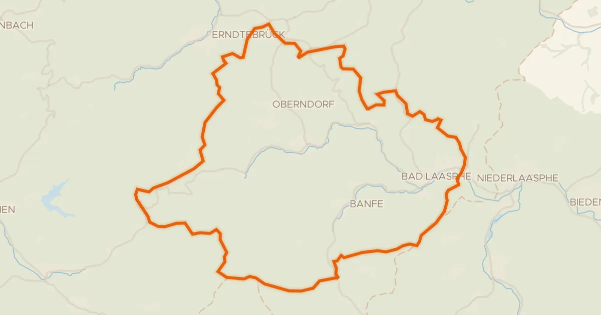 Kaart van de fietsroute Rondje Großer Bohnstein en Hoher Stein