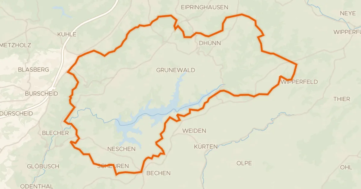 Map of the cycling route Rondje Stödterbachtal und Nebenbäche en Pfengstbachtal