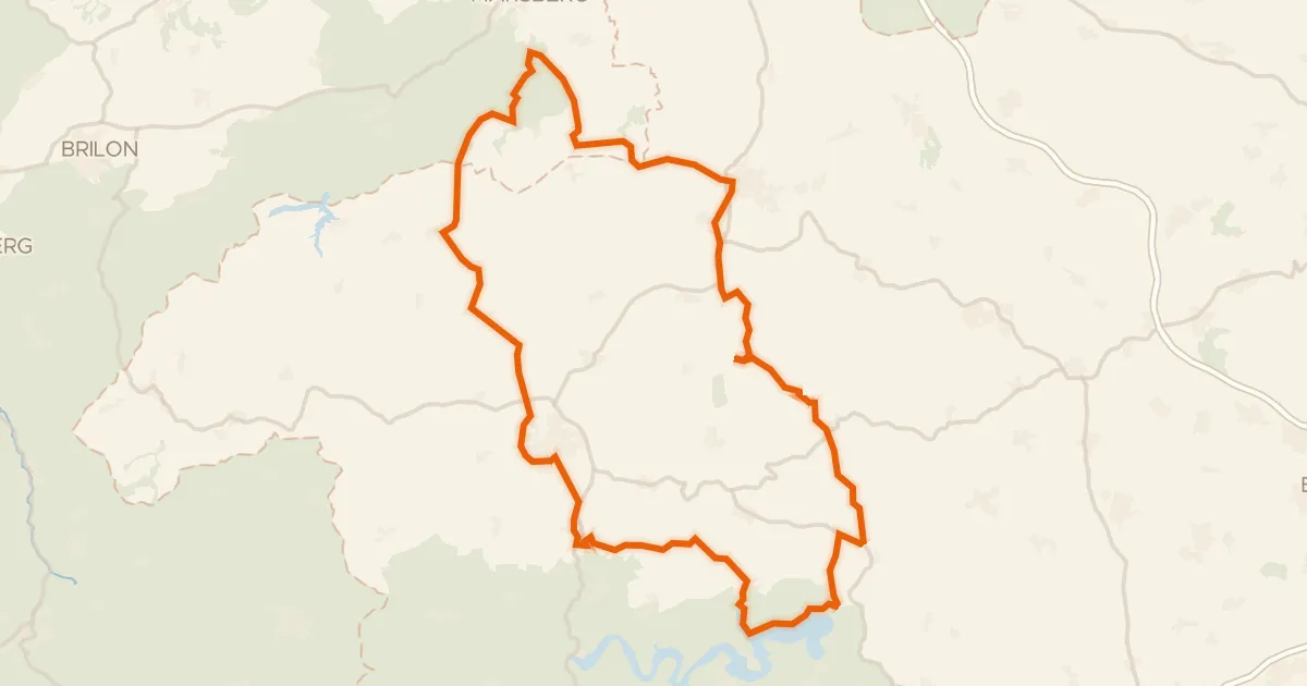 Map of the cycling route Rondje Schloss Canstein en Schanzenberg bei Korbach