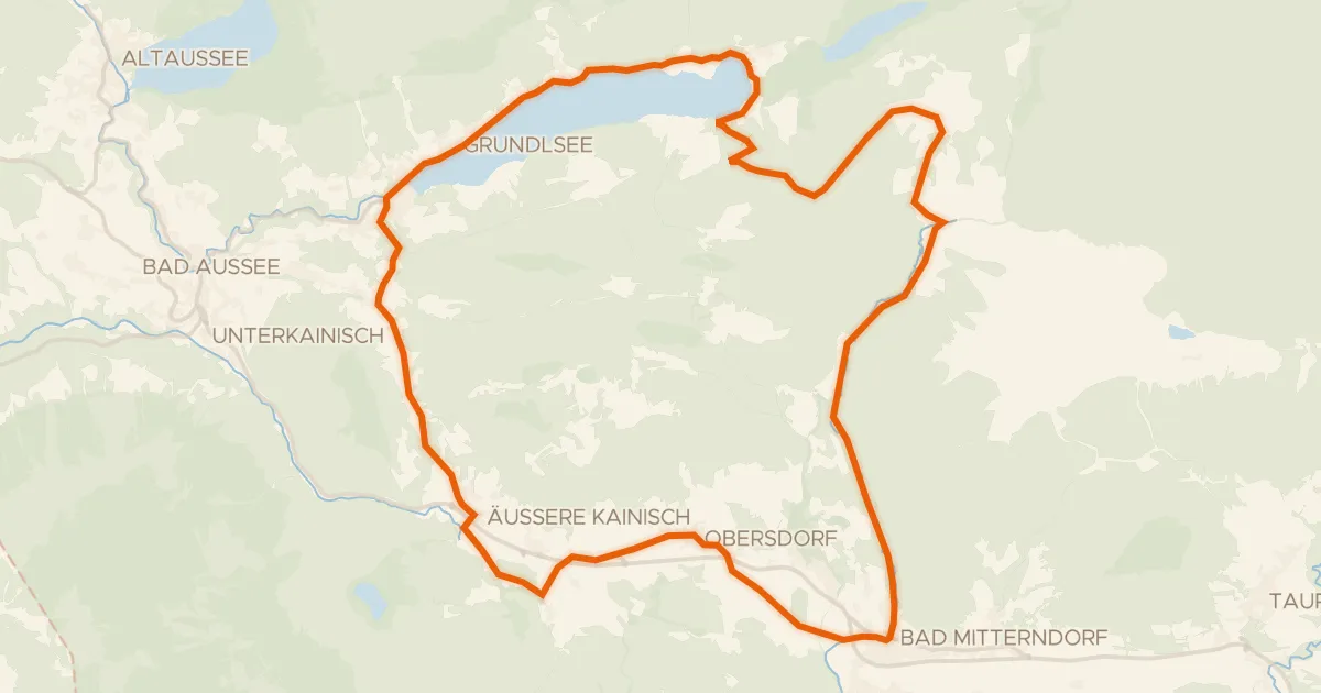 Map of the cycling route Salza Runde S432