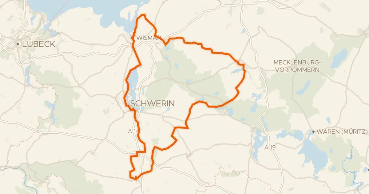 Map of the cycling route Residenzstädte Rundweg