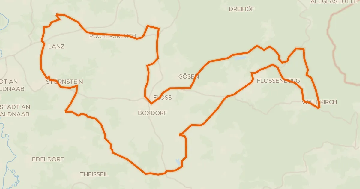 Kaart van de fietsroute NEW 11