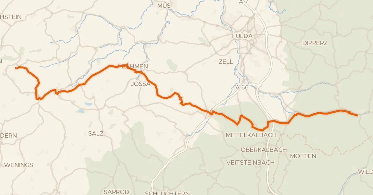 Map of the cycling route Gipfeltour
