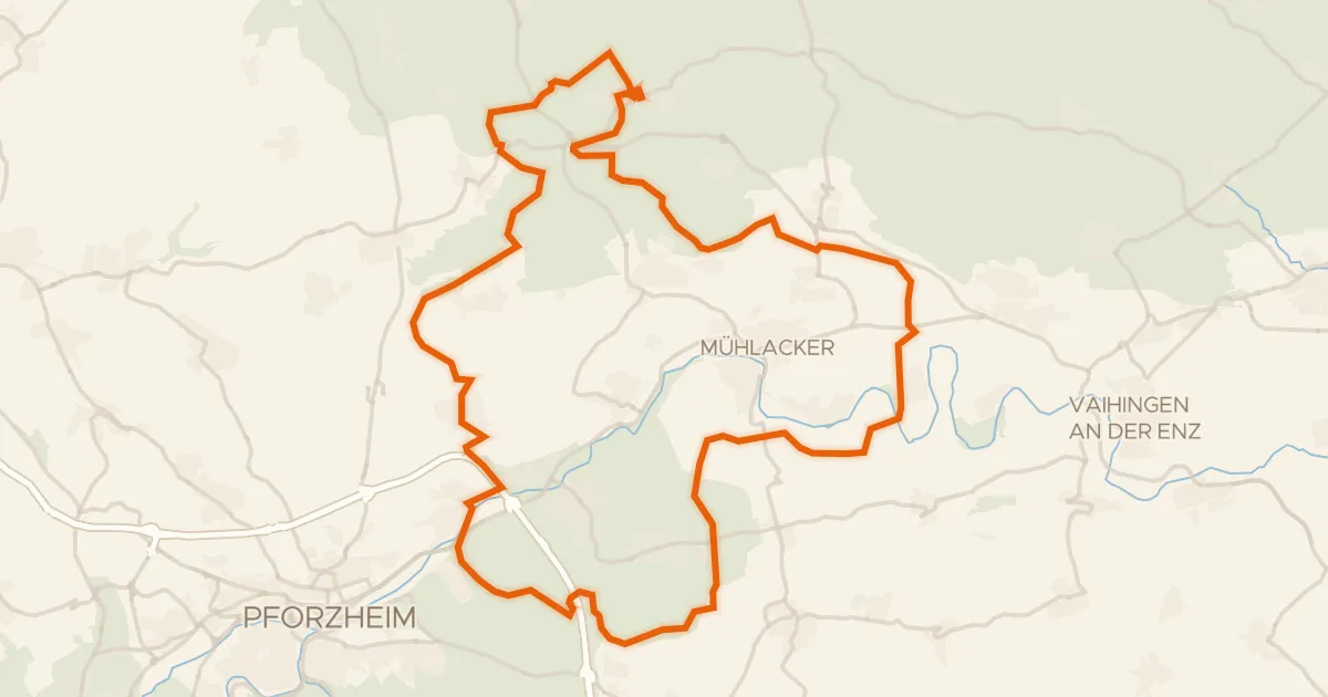 Map of the cycling route Rondje Aalkistensee en Kammertenberg