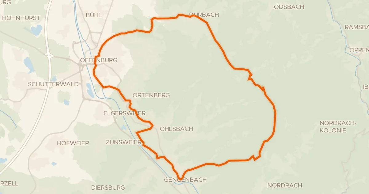 Kaart van de fietsroute SchwedenTour