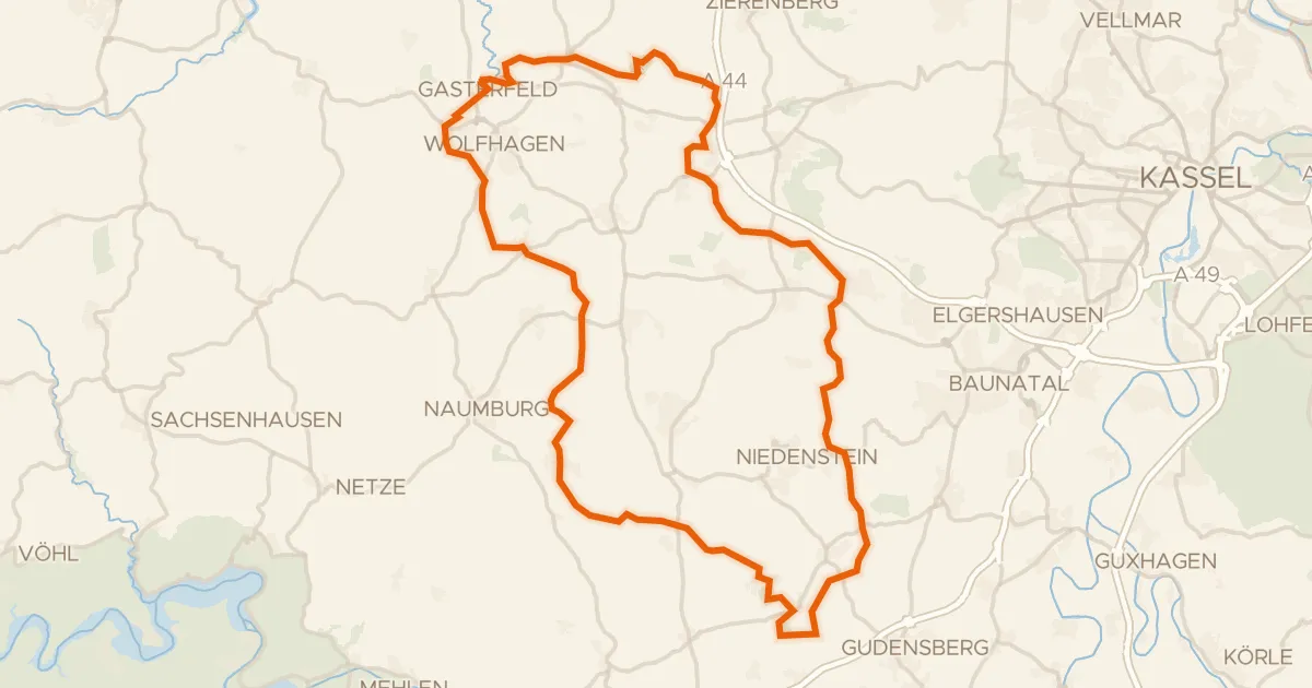Kaart van de fietsroute Rondje Wasserschloss en Wartberg bei Kirchberg