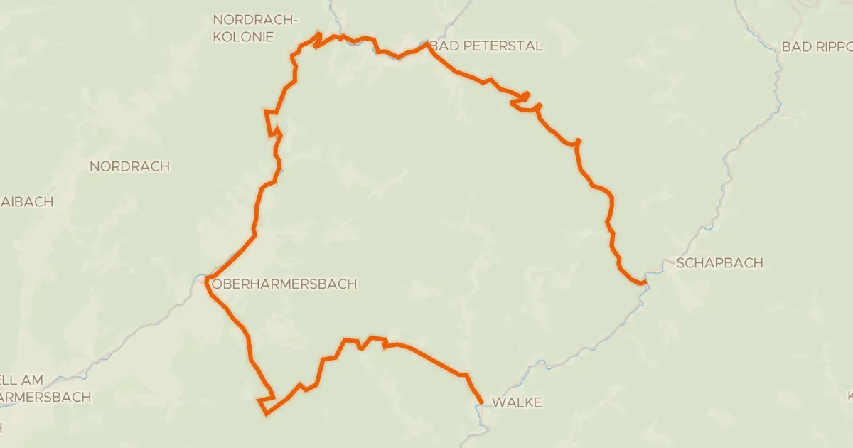 Kaart van de fietsroute ZierlegeistTour