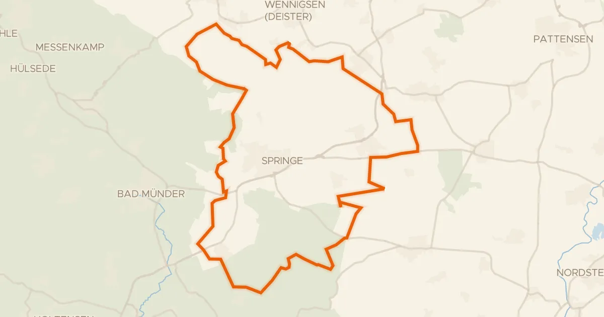Kaart van de fietsroute Rondje Hallerbruch en Saupark