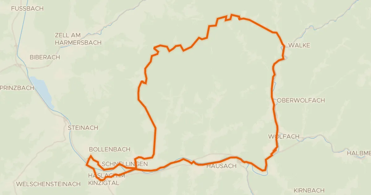 Kaart van de fietsroute MareileTour