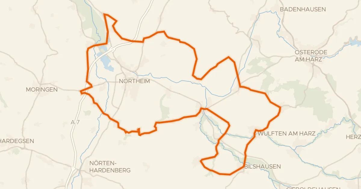Kaart van de fietsroute Rondje NSG Mäuseberg und Eulenberg en NSG Oderaue