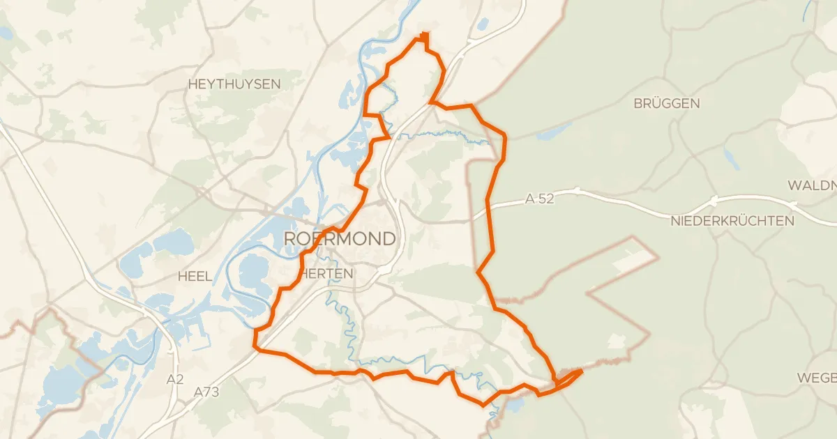 Map of the cycling route Rondje Kasteel Nieuwenbroeck en Molen van Verbeek