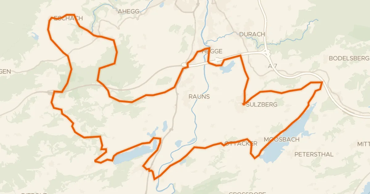 Map of the cycling route 23 -Seelina-Radrundweg