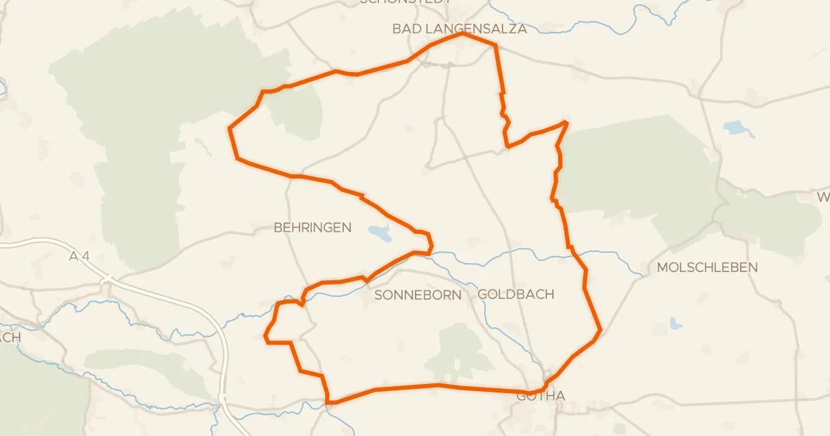 Map of the cycling route Rondje Wasserburg Käseburg en Fahner Höhe