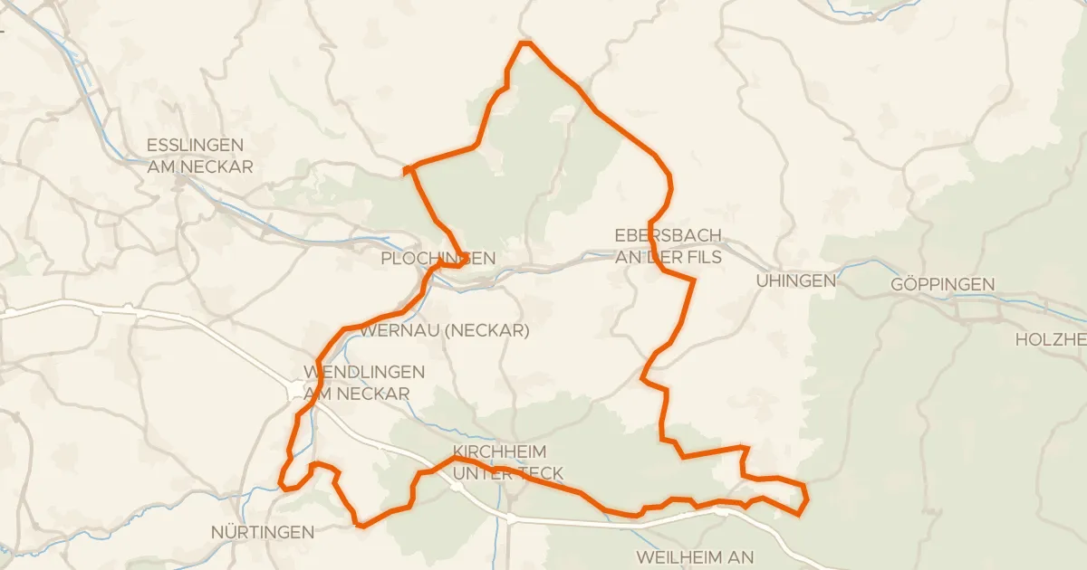 Kaart van de fietsroute Rondje Jubiläumsturm en Teufelsloch-Kaltenwang