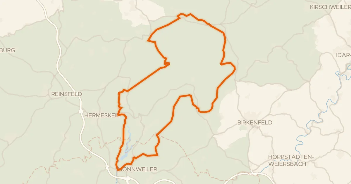 Kaart van de fietsroute Rondje Thranenbruch en Schwarzenbruch