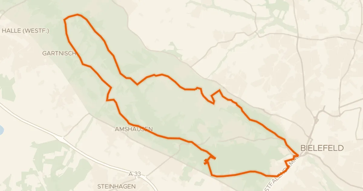 Map of the cycling route Terra.trail 17