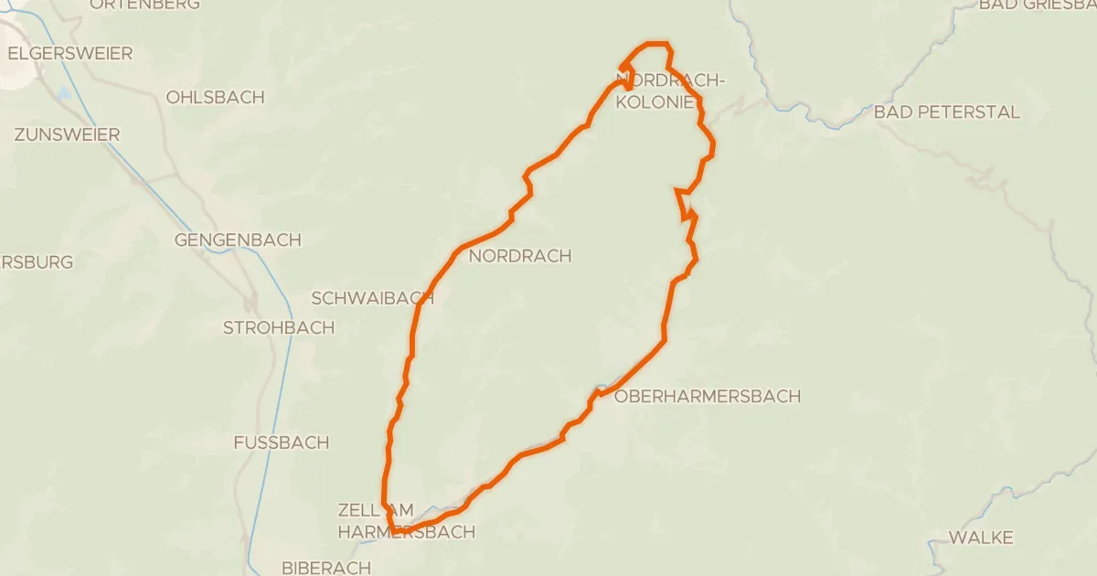 Kaart van de fietsroute Maria zu den Ketten-Tour