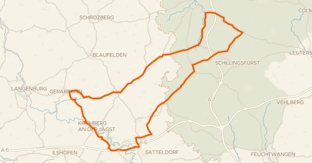 Map of the cycling route Rondje Burg Werdeck en Burg Lobenhausen