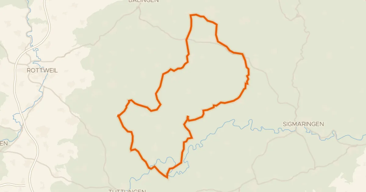 Kaart van de fietsroute Rondje Burg Straßberg en Knopfmacherfelsen