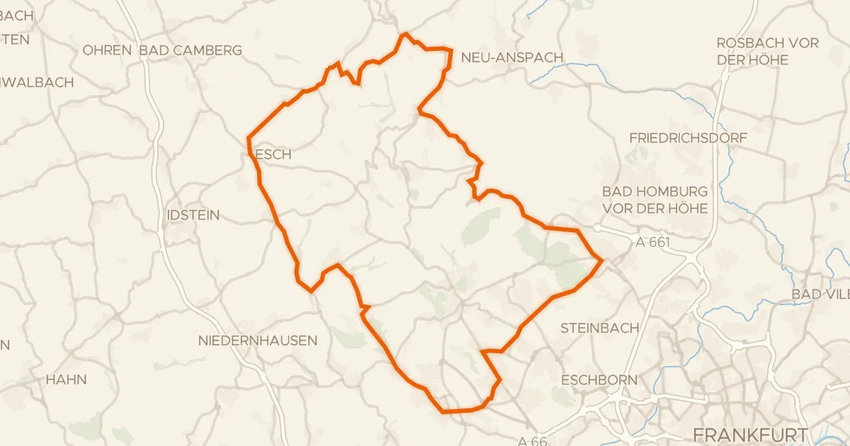 Kaart van de fietsroute Rondje Wasserturm en Heftricher Moor