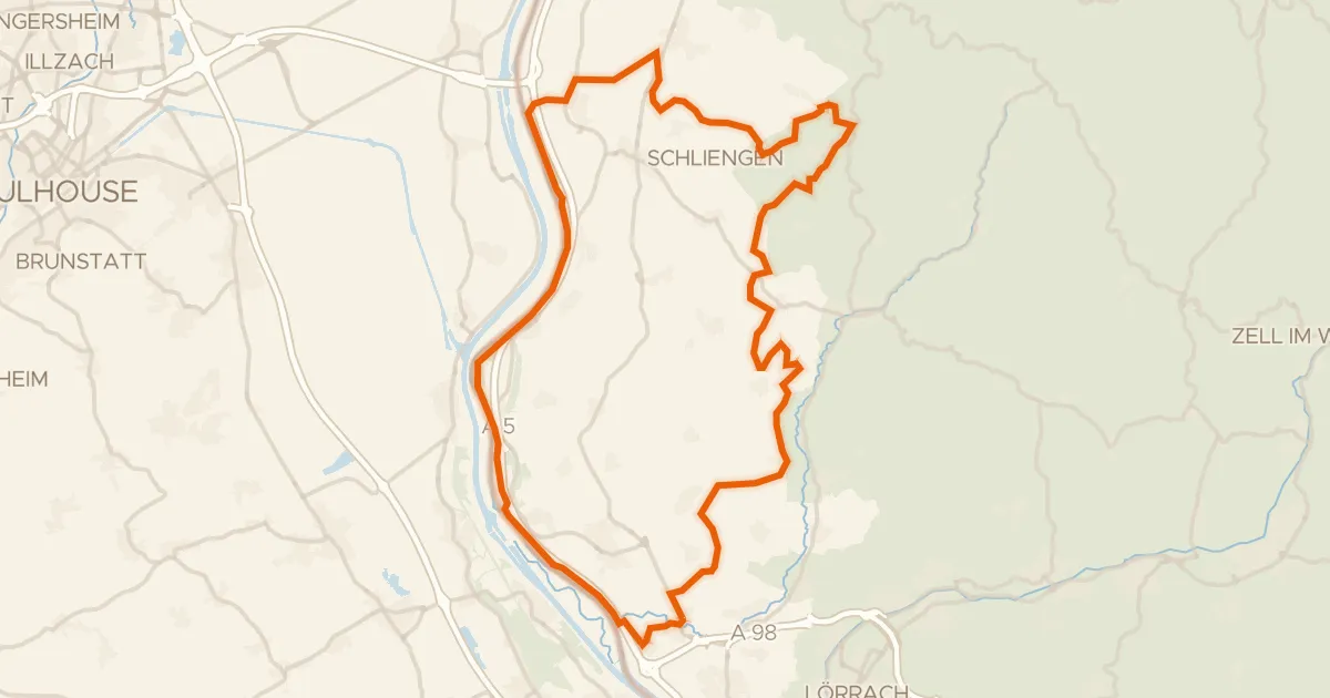 Kaart van de fietsroute Rondje Totengrien en Blansinger Grien