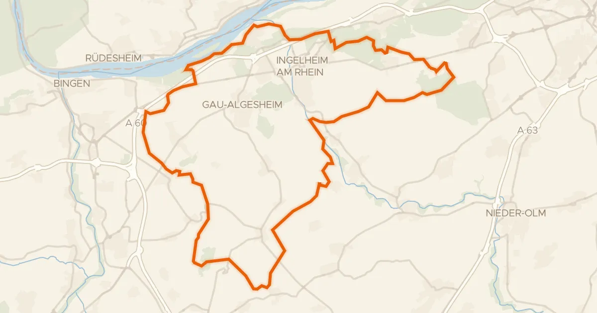 Map of the cycling route Rondje Napoleonsturm en Sandlache