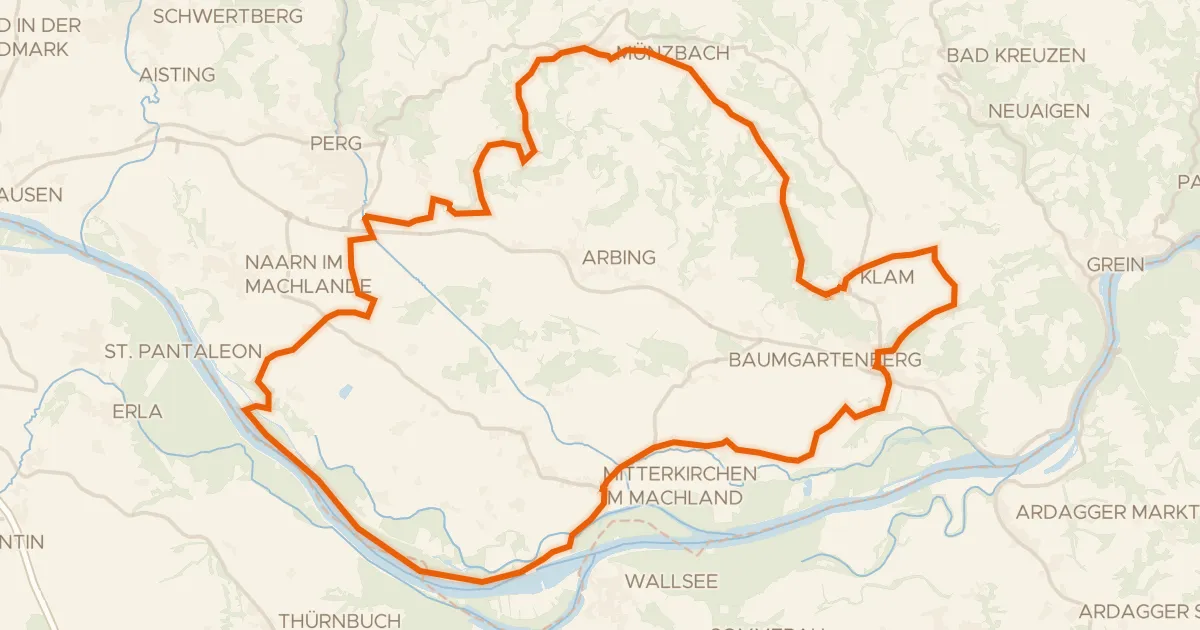 Map of the cycling route Alpenblick-Runde