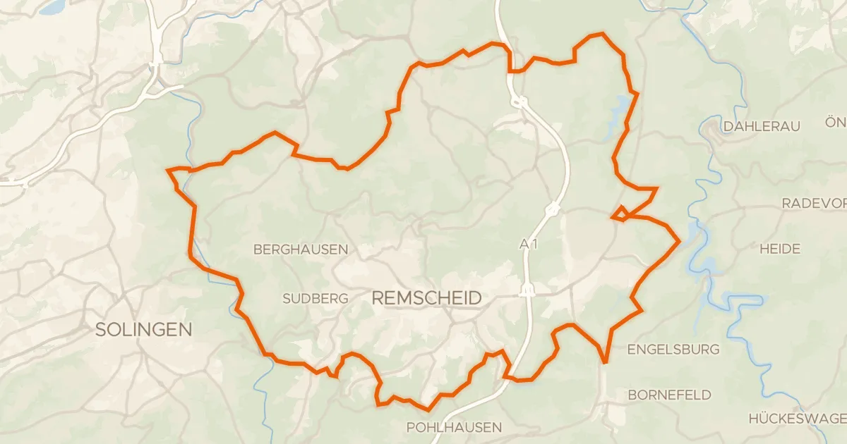 Kaart van de fietsroute Rondje Diederichstempel en Panzertal