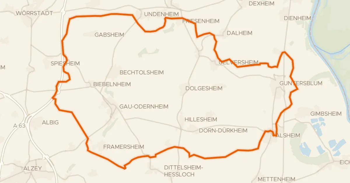 Kaart van de fietsroute Rondje Herrenweide en Hollerheck
