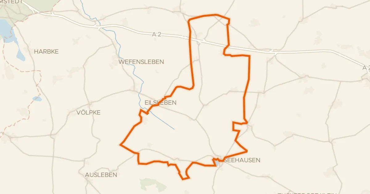 Kaart van de fietsroute Rondje Hohes Holz en Aller
