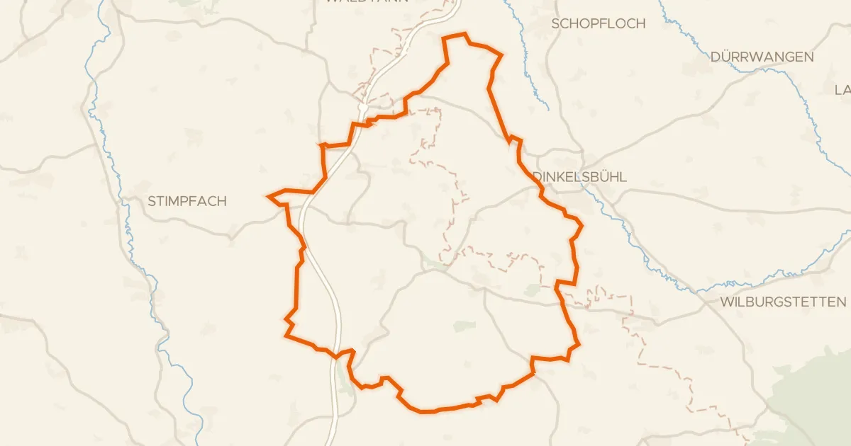 Map of the cycling route Rondje Vogelfreistätte Walk- und Gaisweiher en Muckental